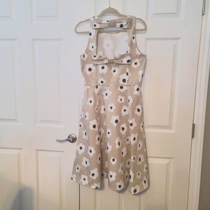 NWOT Kate Spade Faye Floral Cotton Fit & Flare Dress